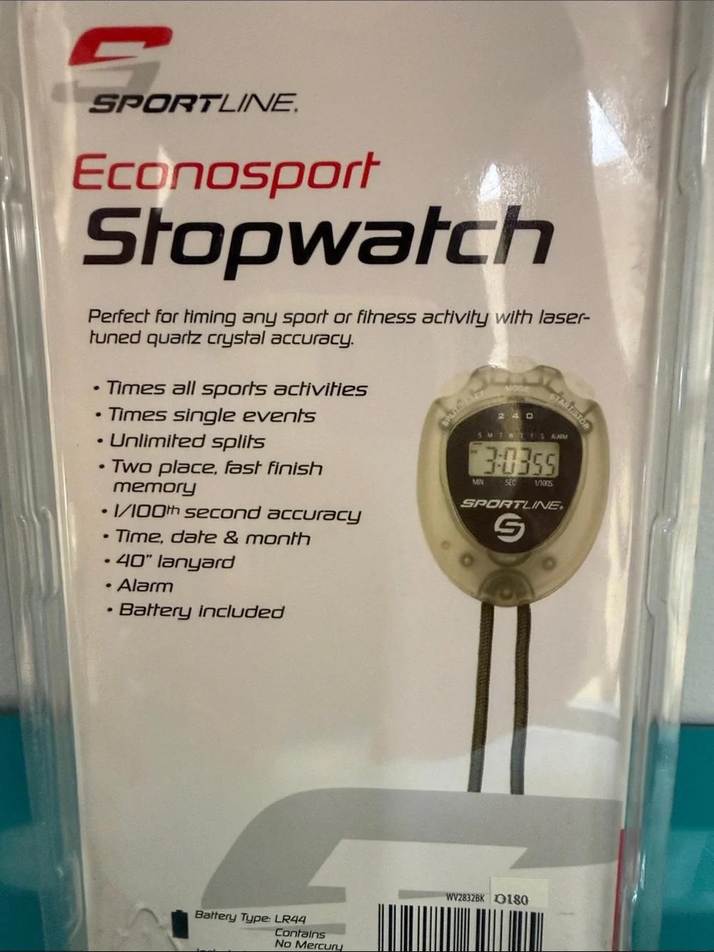 Econosport Stopwatch - Black